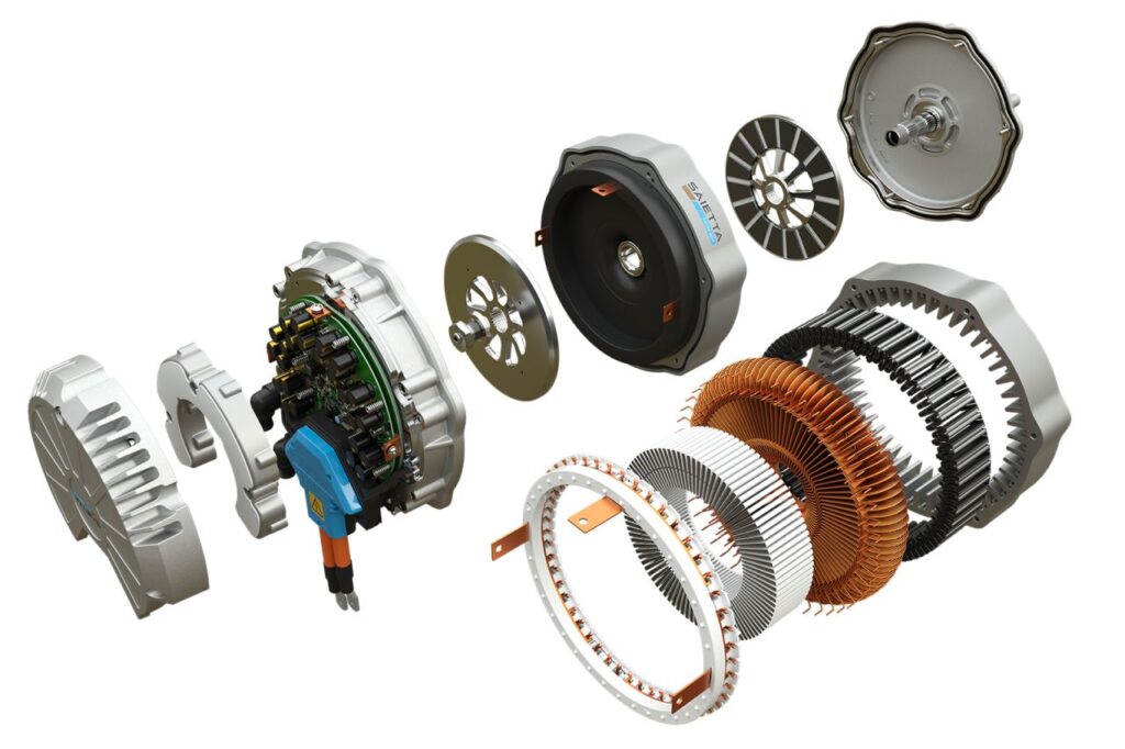 Saietta AFT140 axiale fluxmotor.